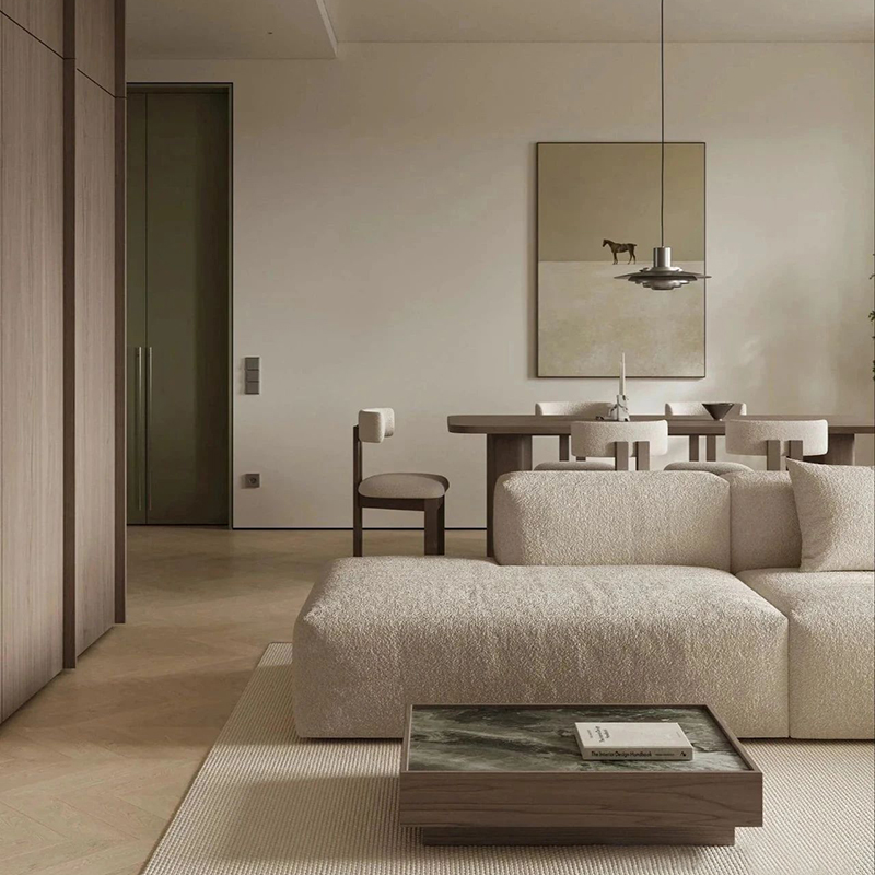 Interior Design Graphic Design - Mobili in legno personalizzati minimalisti in
