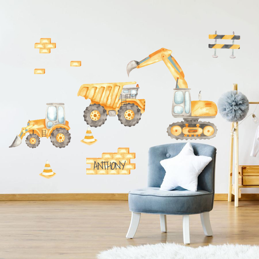 Interior Design Magazine - Nome personalizzato Consturction Gru Escavatore Camion