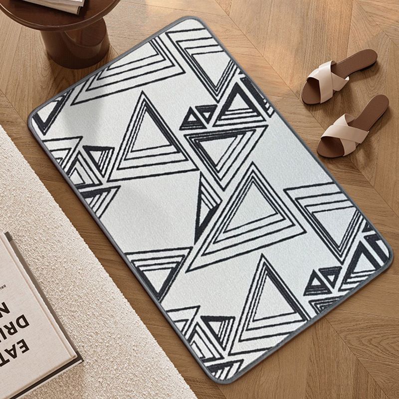 Printed Rug Abstract - VIKAMA Tappeto Moderno Antiscivolo con Motivo