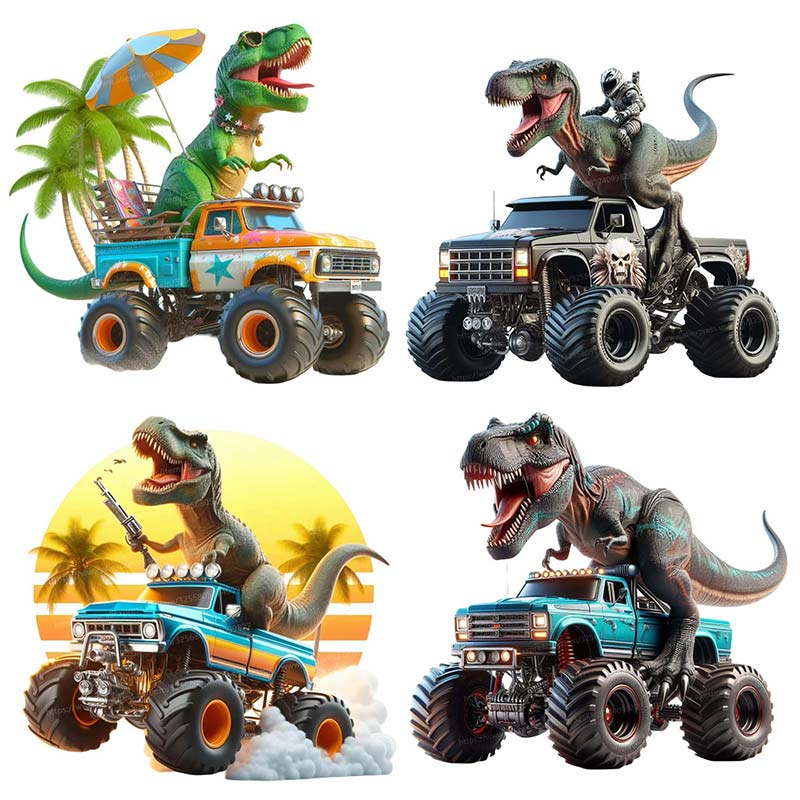 Interior Design Magazine - Tyrannosaurus Dinosauro che cavalca su Monster