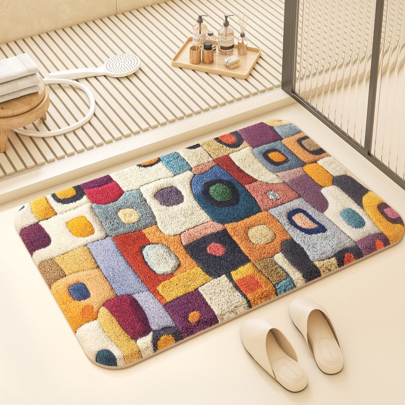 Printed Rug Abstract - Tappetino da Bagno VIKAMA Moderno Astratto