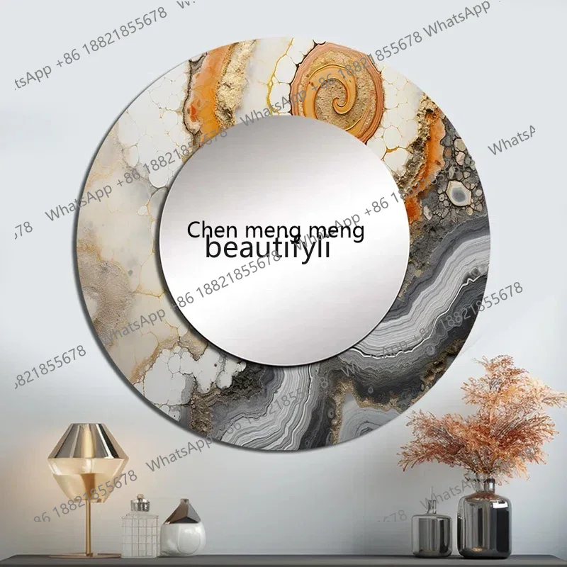 Rattan Mirror Round - Q178 CC Specchio rotondo personalizzato secchiello