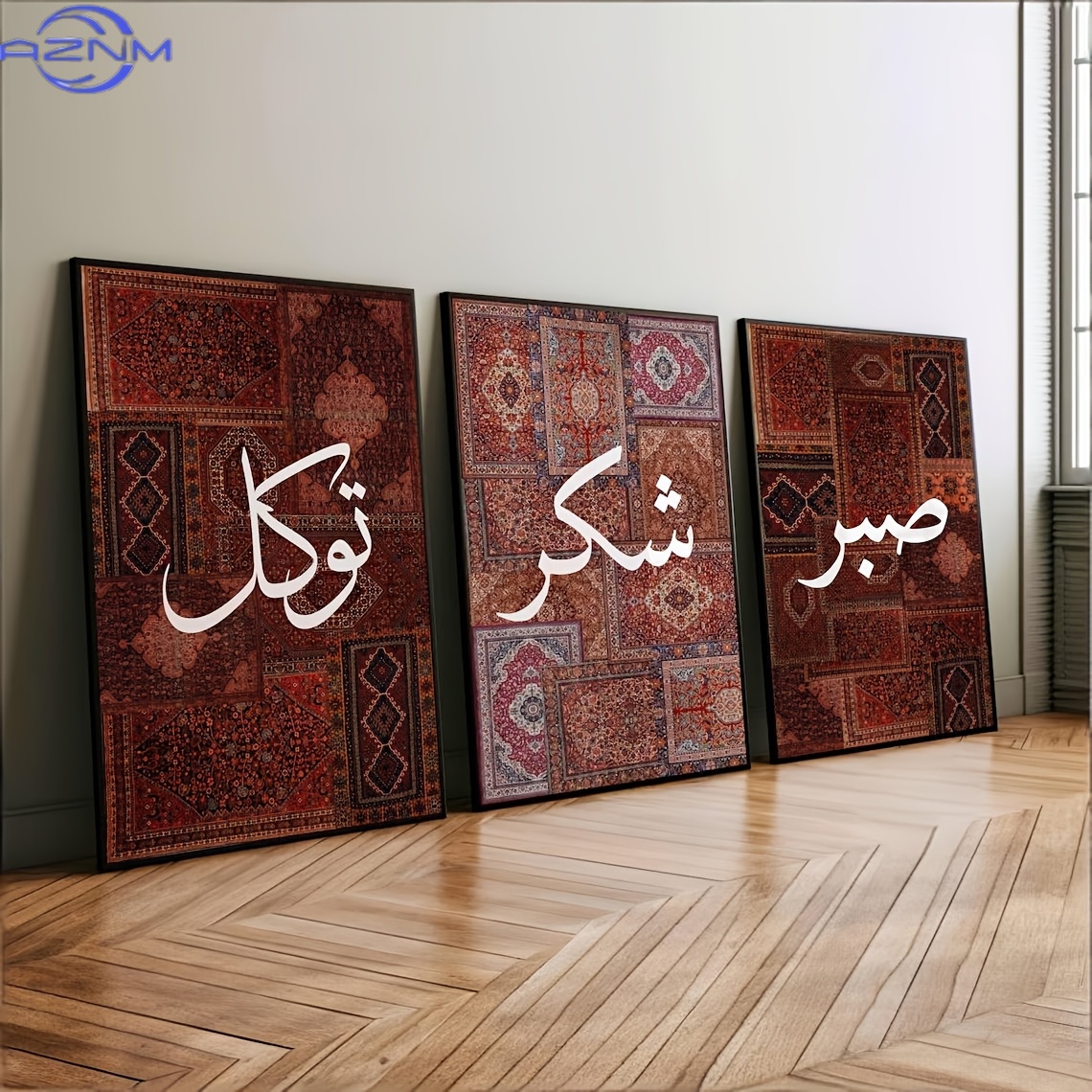Set di 3 Poster su Tela 2D Sen - Printed Rug Abstract recensione e prezzo