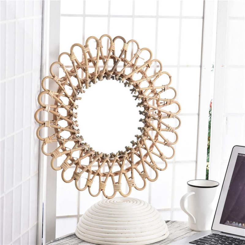 Specchio da Parete in Vimini N - Rattan Mirror Round recensione e prezzo