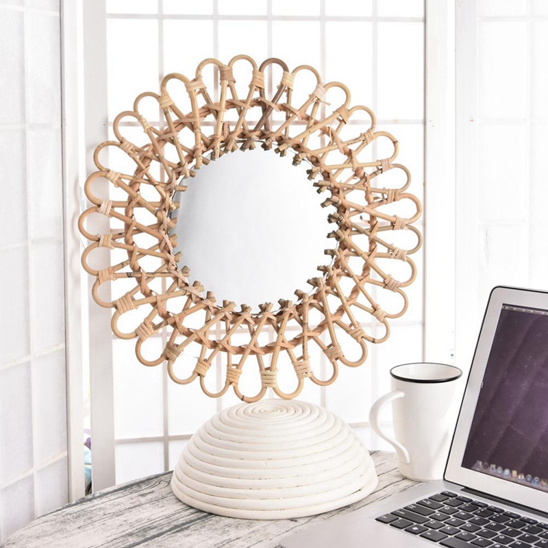 Specchio da Parete in Vimini N - Rattan Mirror Round recensione e prezzo