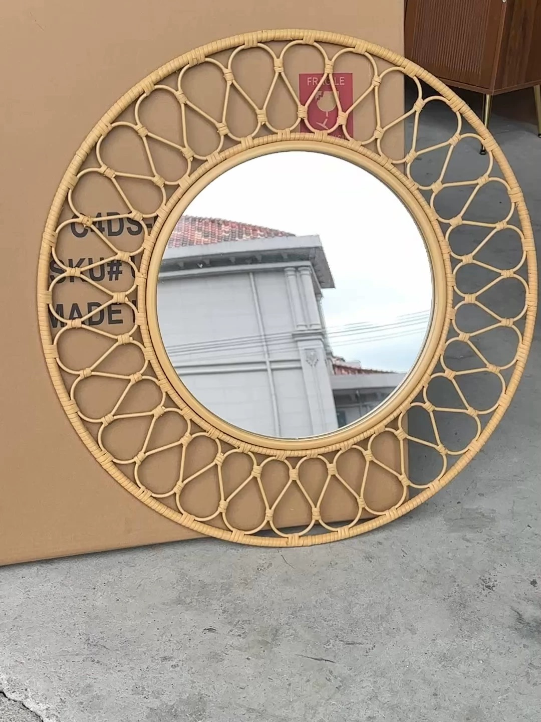 Specchio da Parete Rotondo in  - Rattan Mirror Round recensione e prezzo