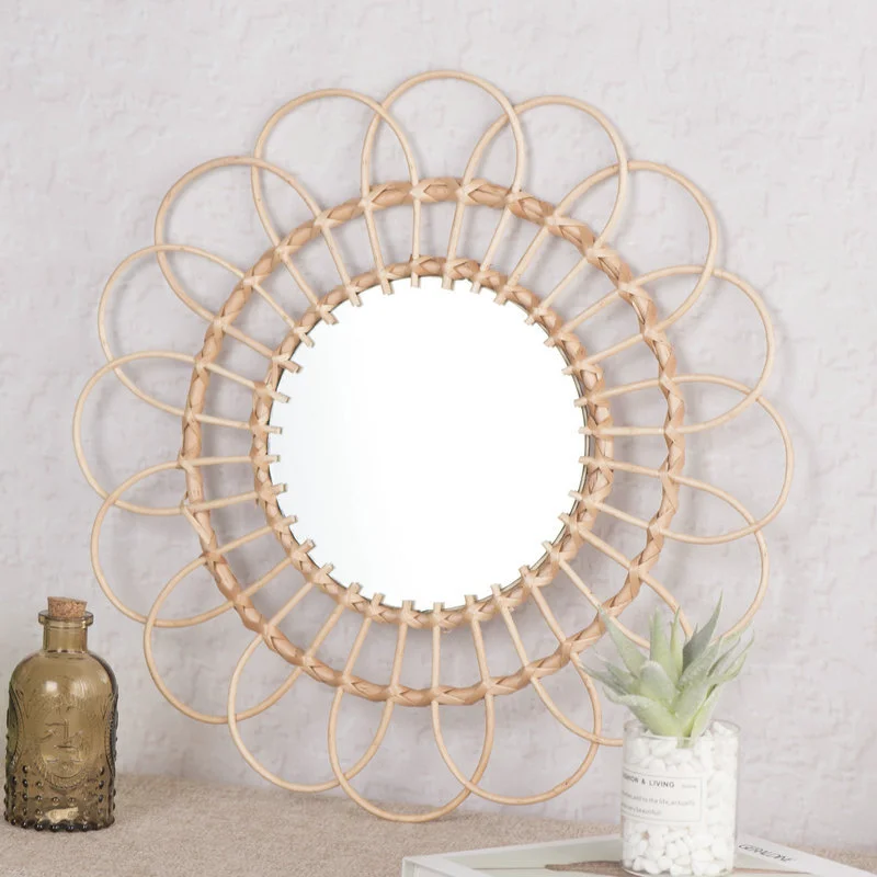 Specchio sospeso in rattan Gir - Rattan Mirror Round recensione e prezzo