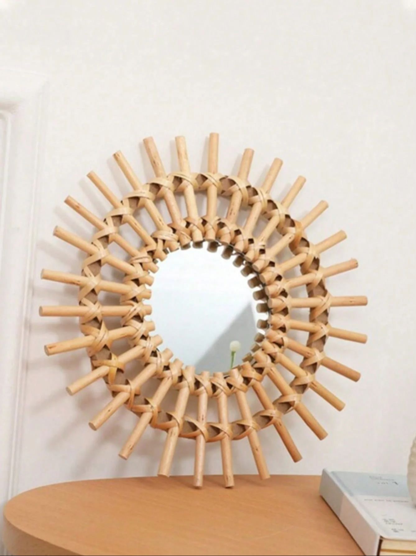 Specchio da parete in rattan B - Rattan Mirror Round recensione e prezzo