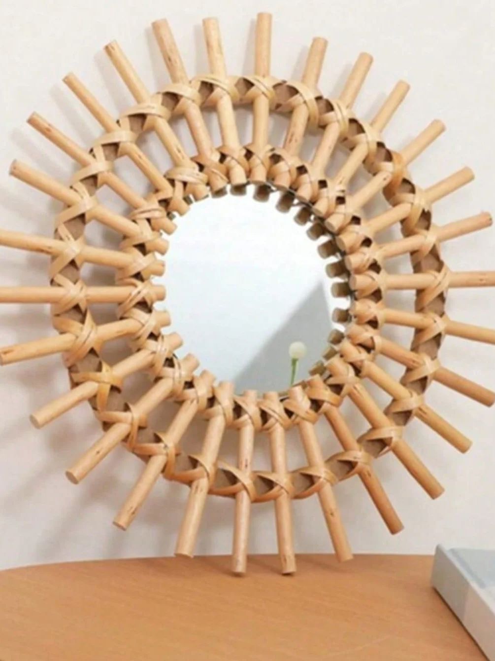 Specchio da parete in rattan B - Rattan Mirror Round recensione e prezzo