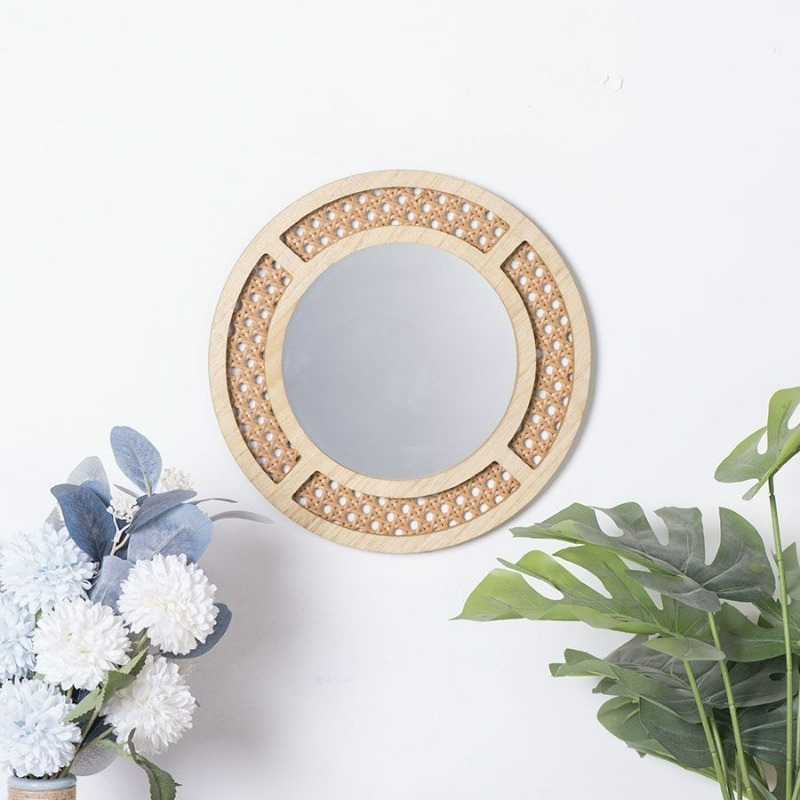 Specchio decorativo creativo f - Rattan Mirror Round recensione e prezzo
