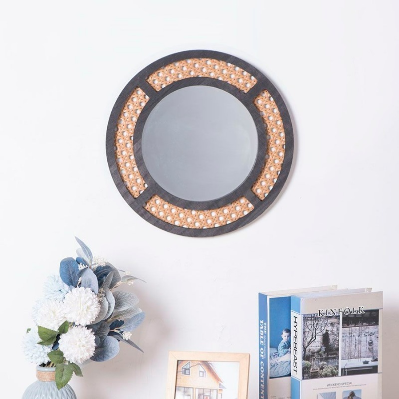 Specchio decorativo creativo f - Rattan Mirror Round recensione e prezzo