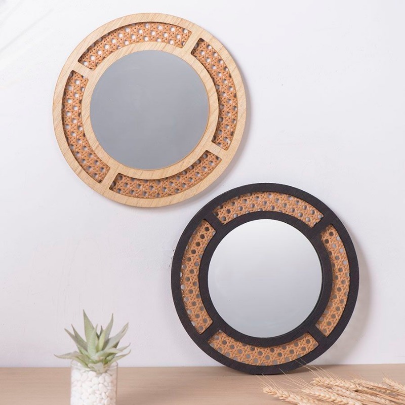 Specchio decorativo creativo f - Rattan Mirror Round recensione e prezzo