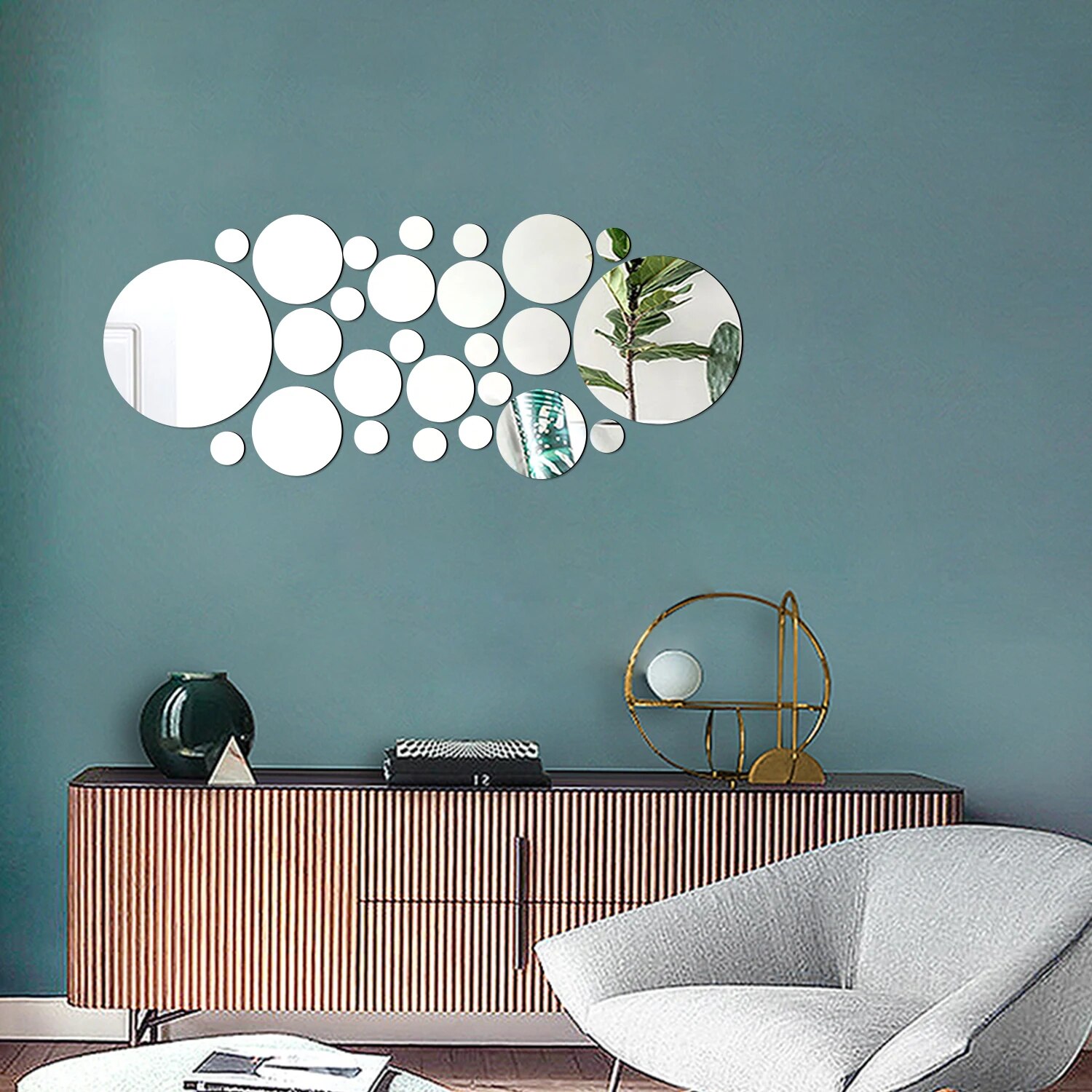 26 adesivi murali con specchio - Rattan Mirror Round recensione e prezzo