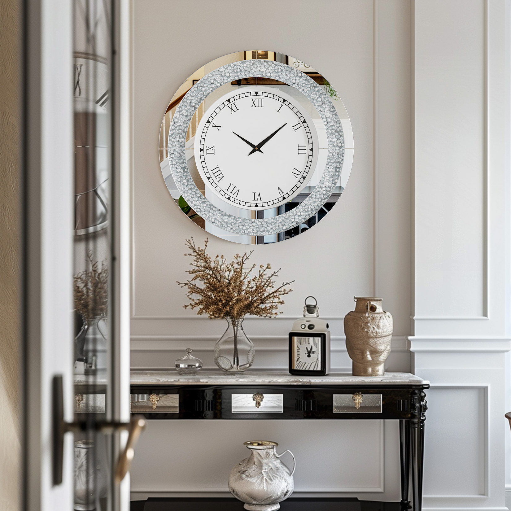 Argento, specchio rotondo colo - Rattan Mirror Round recensione e prezzo