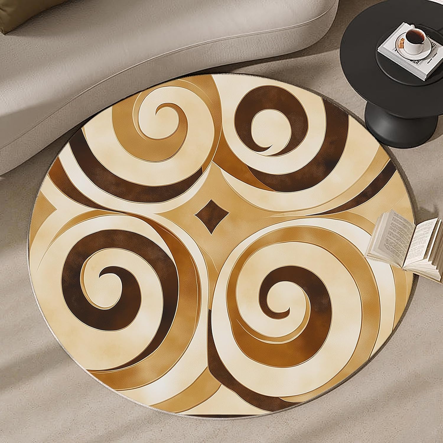 Tappeto Rotondo 3D a Spirale V - Printed Rug Abstract recensione e prezzo