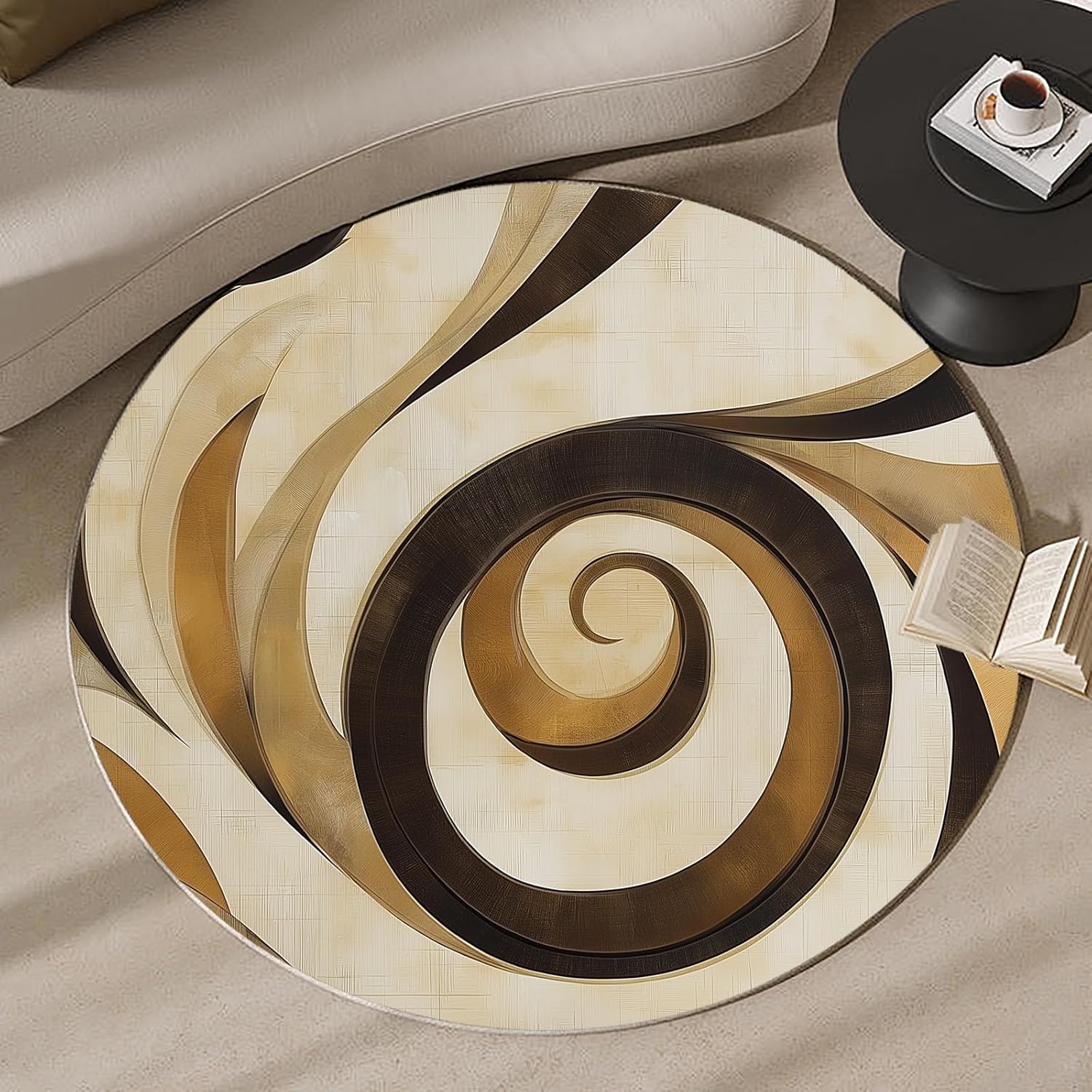Tappeto Rotondo 3D a Spirale V - Printed Rug Abstract recensione e prezzo