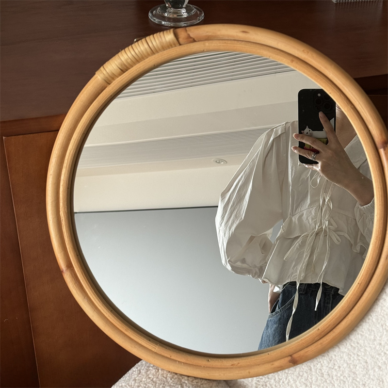 Specchio medievale in rattan S - Rattan Mirror Round recensione e prezzo