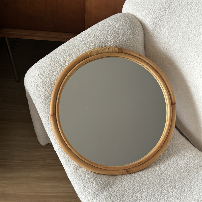 Specchio medievale in rattan S - Rattan Mirror Round recensione e prezzo