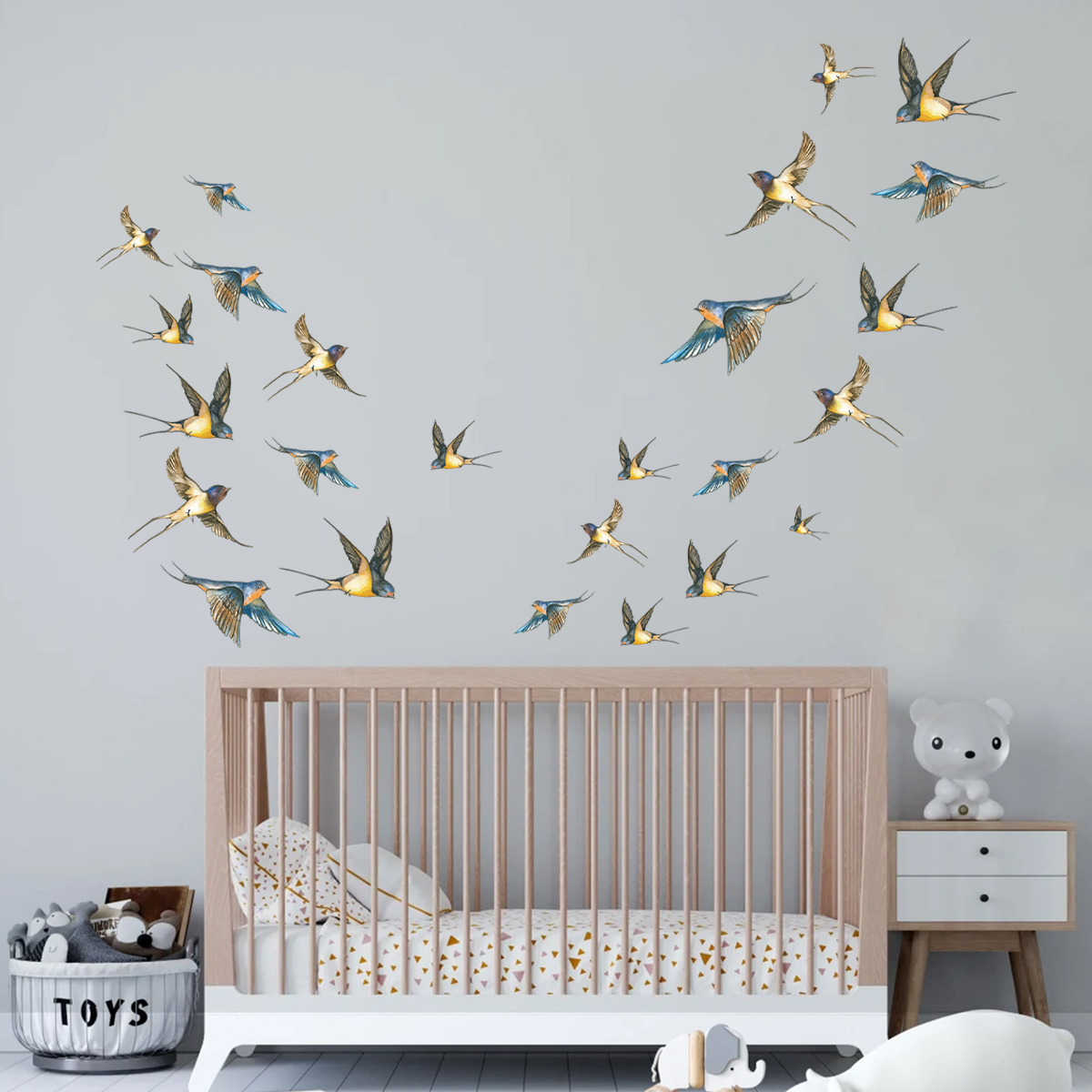 4 pezzi adesivi murali uccelli - Interior Design Magazine recensione e prezzo