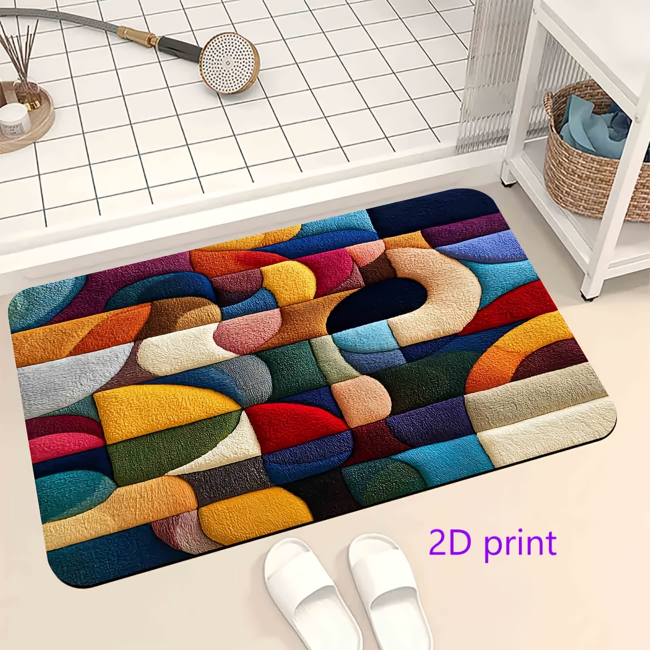 VIKAMA Tappeto d'ingresso 3D c - Printed Rug Abstract recensione e prezzo