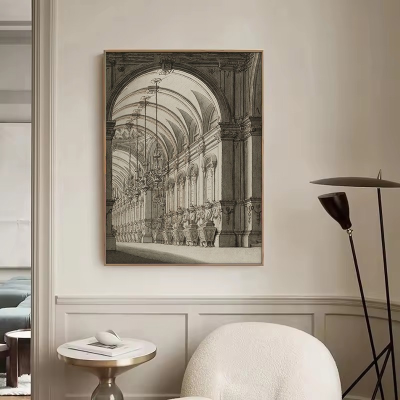 Poster su Tela con Disegno Vin - Interior Design Sketch recensione e prezzo